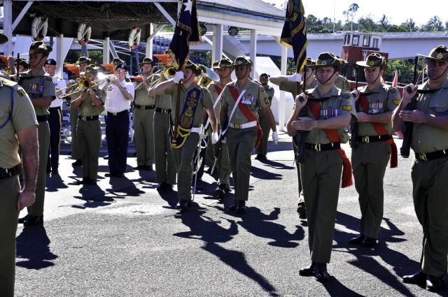 I Corps Band partners with Royal Australian Artillery Band