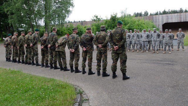 German and US Soldiers come together for an exchange of culture and more