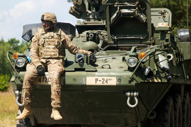 US Stryker crews sharpen skills during gunnery training in Poland