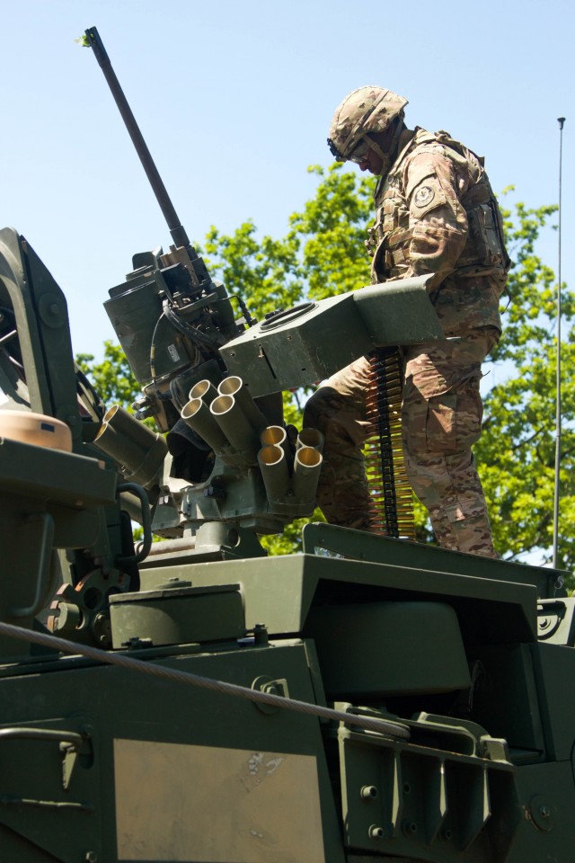US Stryker crews sharpen skills during gunnery training in Poland