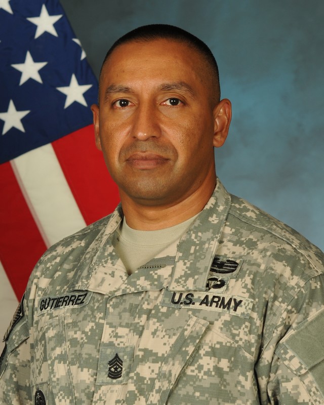 SGM Joel Gutierrez,  Command Sgt. Maj. Task Force Talon, 94th AAMDC