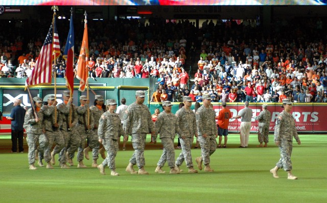 Houston Astros host deploying Signal Guardsmen