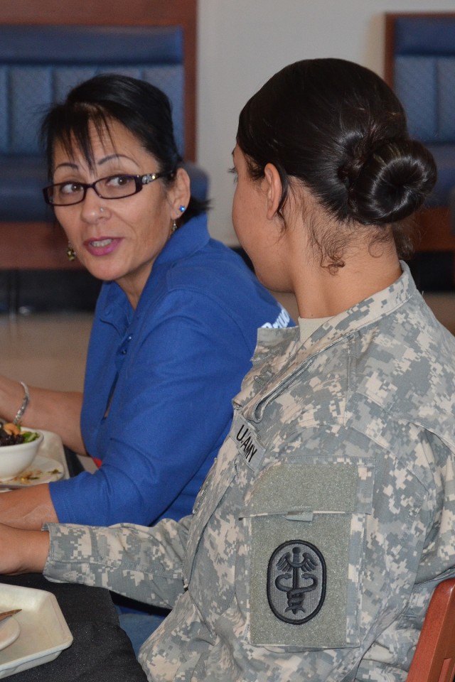 MEDDAC Soldiers meet with education leaders, Gold, Blue Star Mothers