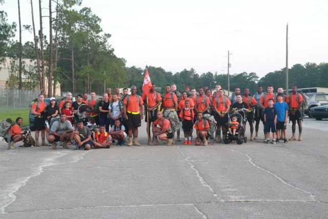 1st Sustainment Command (Theater) Soldiers, Families get in step