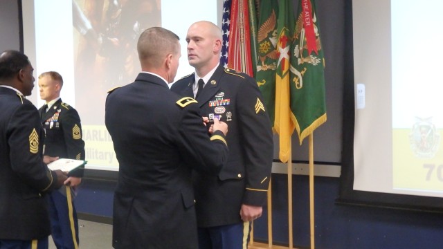 Fort Leonard Wood Soldier awarded Purple Heart for combat injuries