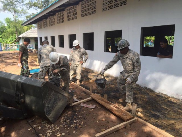 US Army, RTA engineers partner to build schoolhouse for local children