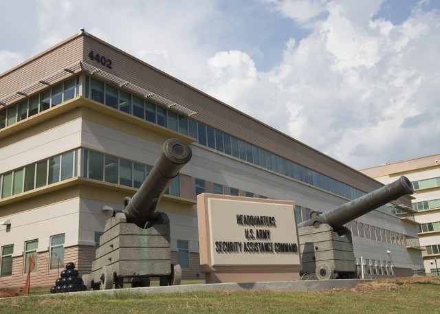 Historic cannons rejoin USASAC headquarters