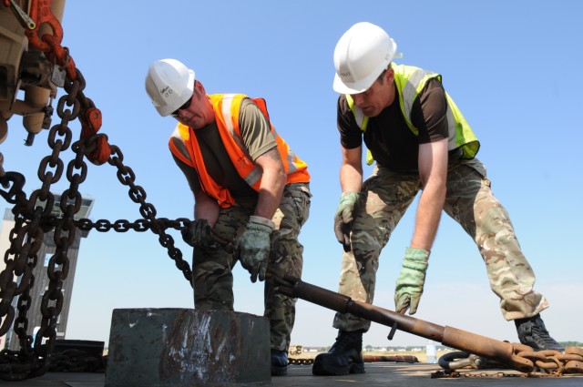 21st TSC conducts critical interoperability test on transport trucks