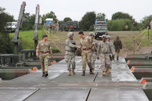Forces conduct multinational Exercise Minden Shock river crossing