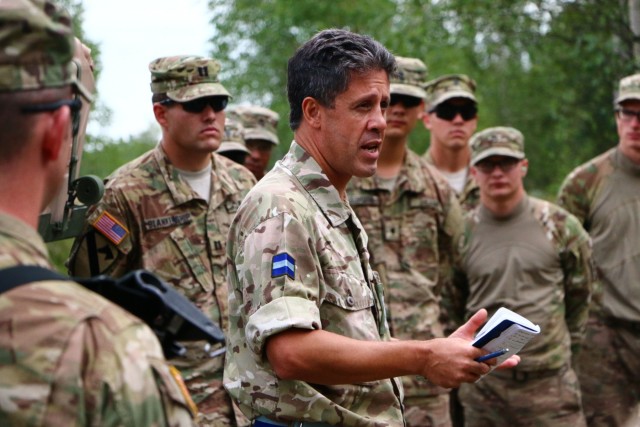 NATO officer visits US Soldiers in Poland