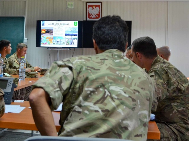 NATO officer visits US Soldiers in Poland