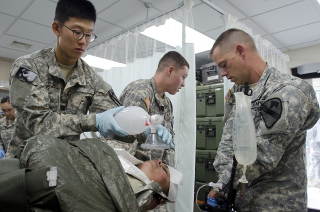 Combat medics train as they fight