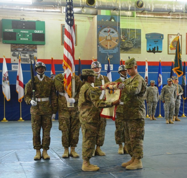 402nd AFSB cases colors, prepares for mission to support U.S. Army ...