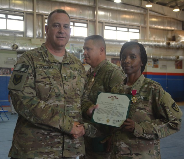 Legion of Merit for 401st AFSB command team 