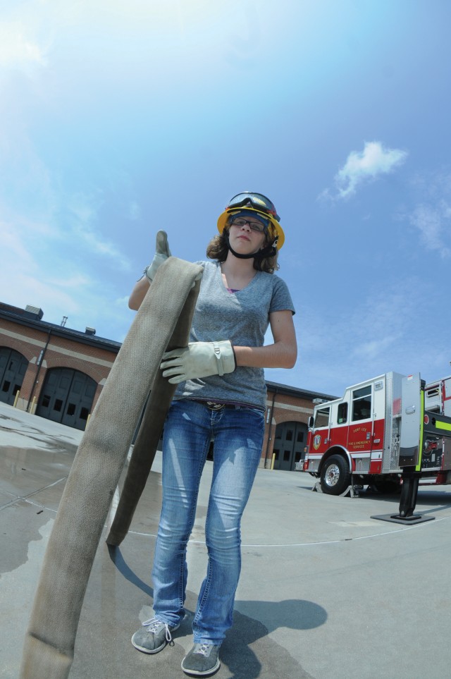 Laying out a hose