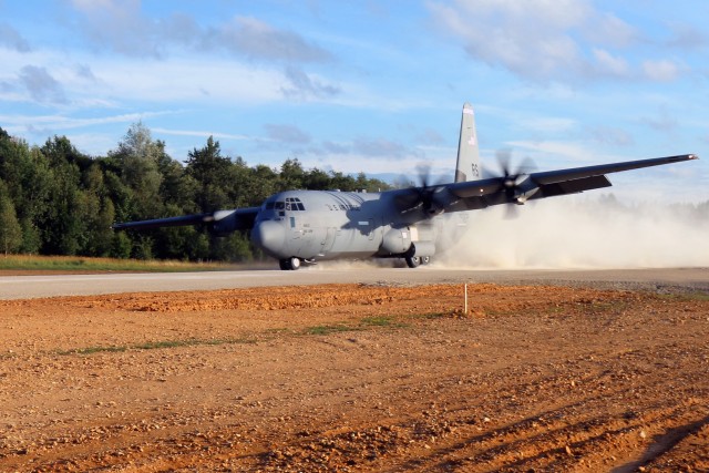 Hohenfels Training Area cleared to land C-130 aircraft at short takeoff landing strip