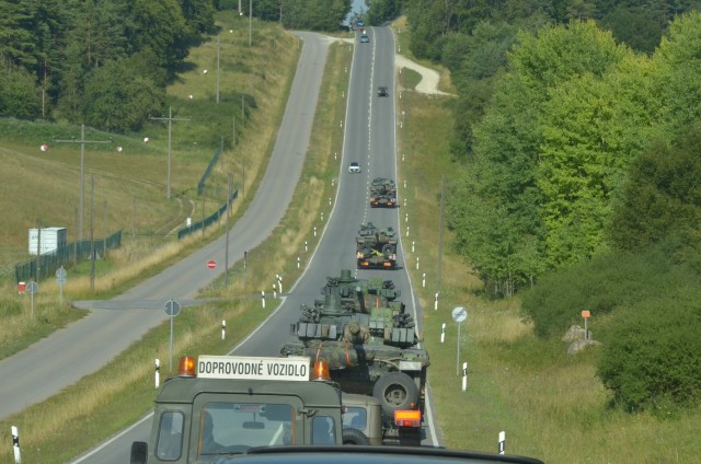 Czech T-72s Arrive at Hohenfels for Allied Spirit II