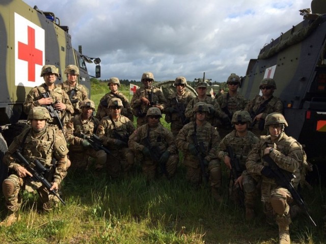 557th Medical Company  medics provide medical support to Danish battle group