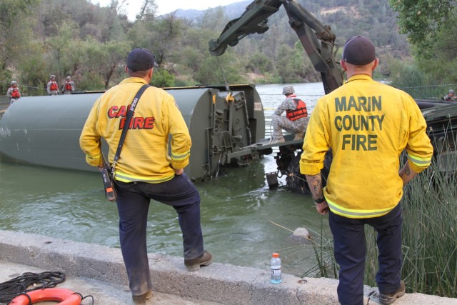 California Army National Guard help bridge gaps and fighting fires