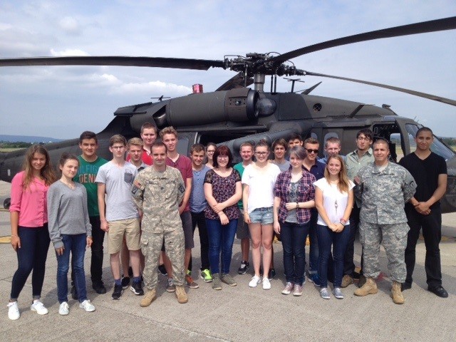 German students visit Army Europe headquarters