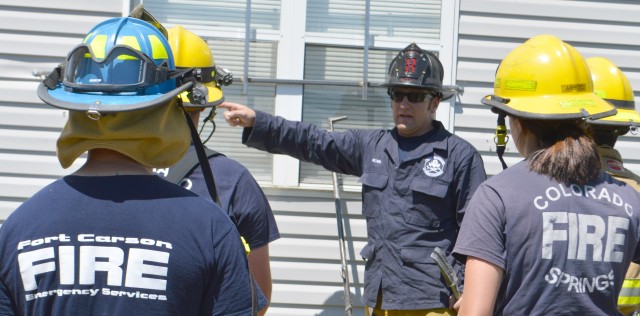Fort Carson, Colorado Springs firefighters unite for lifesaving training