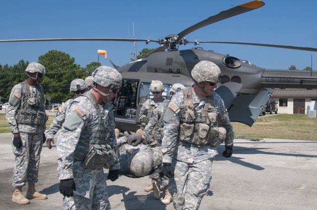 Cav medics meet small helicopters