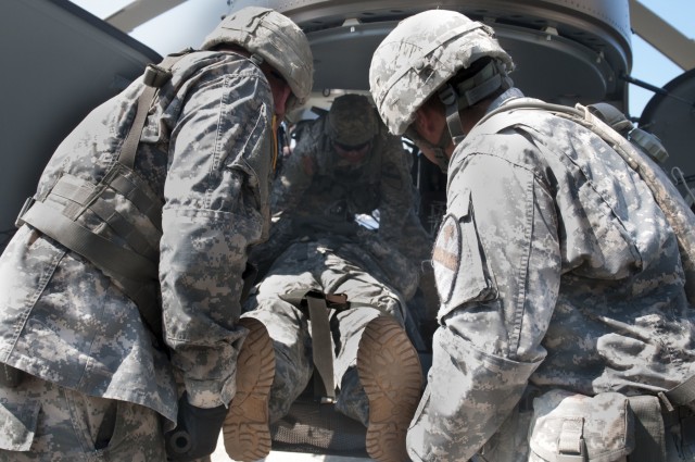 Cav medics meet small helicopters