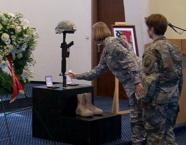 Soldier remembered fondly in two ceremonies