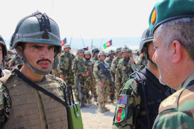 Afghan troops prepare for joint operation