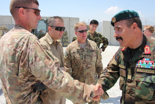 Afghan troops prepare for joint operation