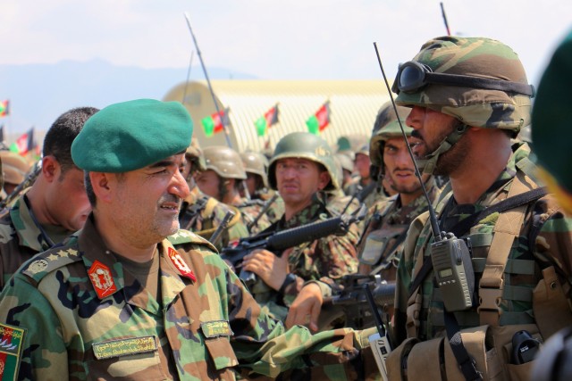 Afghan troops prepare for joint operation