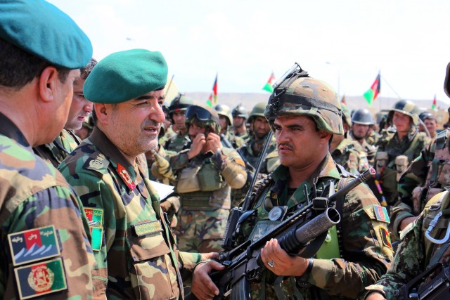 Afghan troops prepare for joint operation
