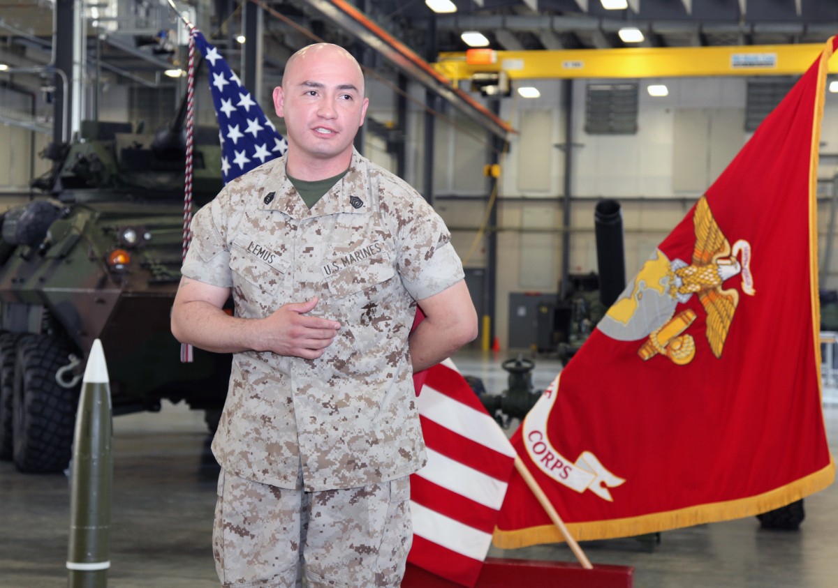 Gunnery sergeant sets the bar, Lee's first Marine Master
