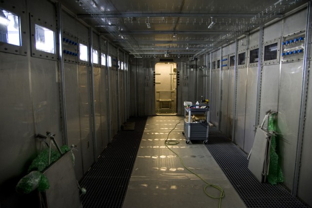 The interior of each 33-foot Secondary Containment Module