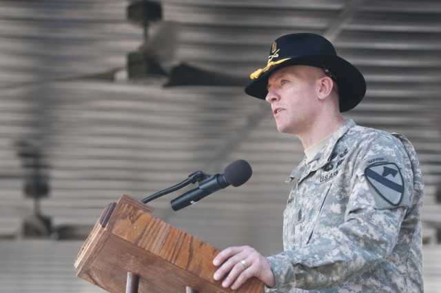 Cav unit hosts change of responsibility ceremony