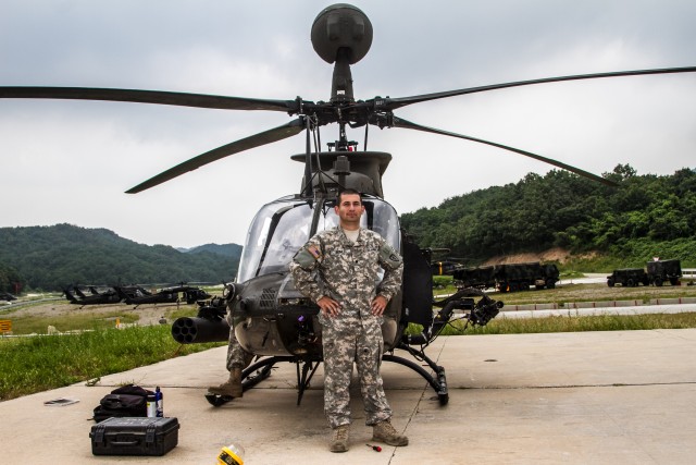 Last mission with OH-58 Kiowa