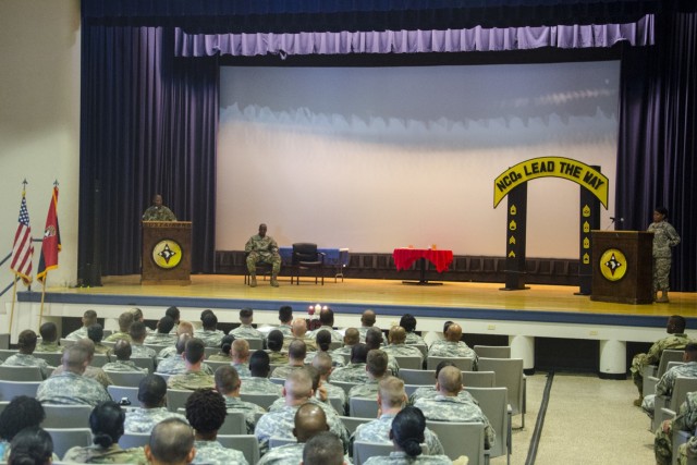 101st STB Soldiers inducted into the NCO Corps