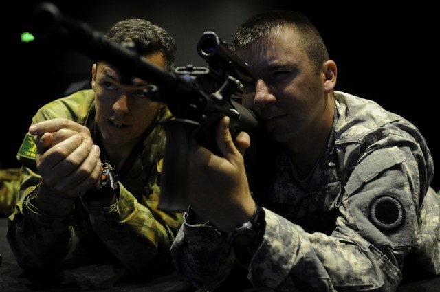 I Corps Soldiers fire Australian weapons during WTSS