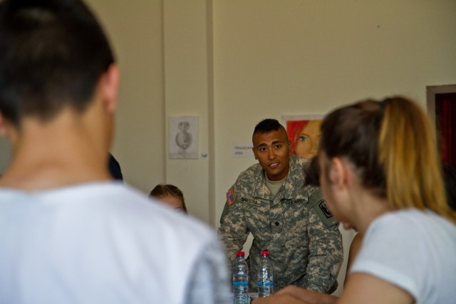 Opening Doors: Bondsteel Soldiers prepare Kosovo teens for English certification test