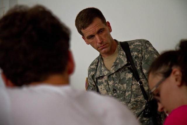 Opening doors: Bondsteel Soldiers prepare Kosovo teens for English certification test