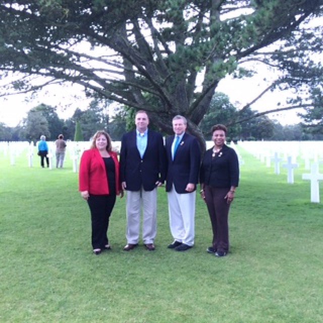 Hodges, congressional delegation pay respects in Normandy