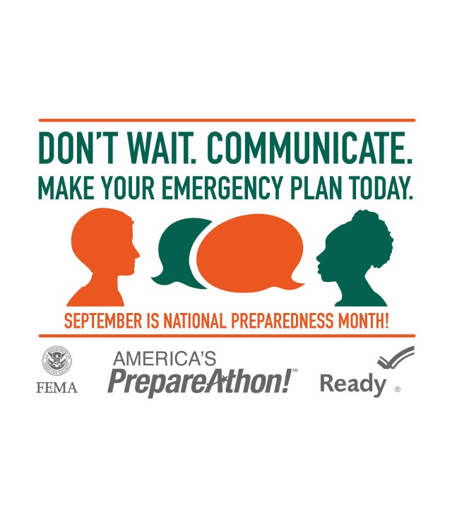 September highlights National Preparedness Month