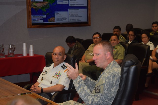 Sea Dragons Share IAMD Vision with AFP CGSC