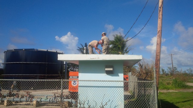 Delta Company power restoration of electricity on Saipan