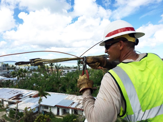 Delta Company power restoration of electricity on Saipan