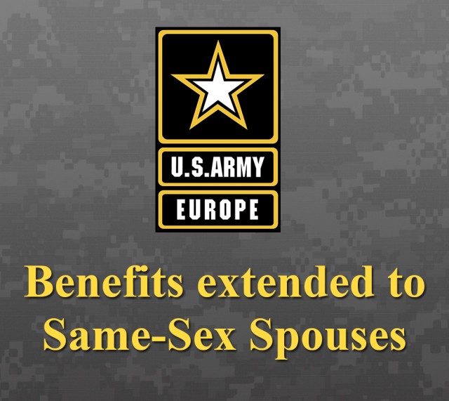U.S. Army Europe extends benefits to Same-Sex Spouses in Germany