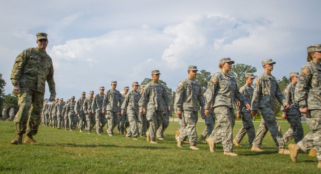US Army Cadet Command CSM and Clemson cadets