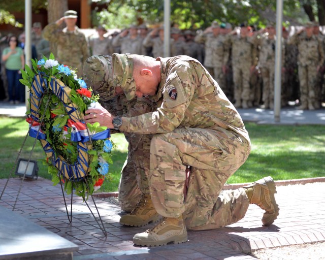 Coalition forces in Afghanistan observe 9/11 attack anniversary