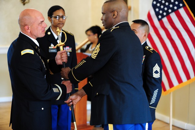 Presidio holds Change of Responsibility Ceremony for Garrison Command Sergeant Major