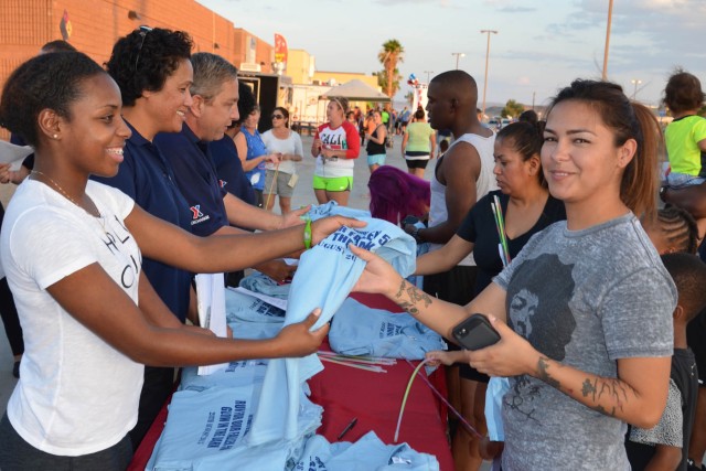 Ft. Irwin special Run for the Fallen "Night Glow Run" draws 300 participants
